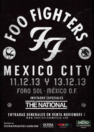 ¡Ganadores de más boletos gratis para Foo Fighters en México!