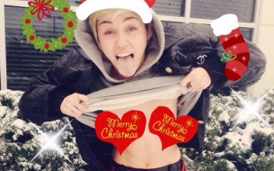 Bueno deseos y amor navideño al ritmo de Miley Cyrus