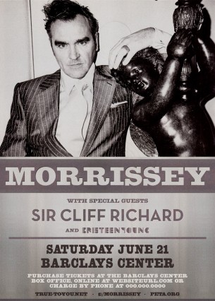 Morrissey de gira con Tom Jones y Cliff Richard
