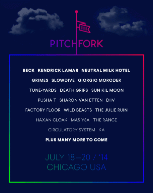 Beck, Kendrick Lamar y Neutral Milk Hotel encabezan el festival de Pitchfork