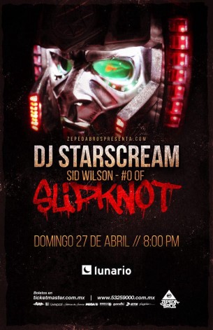 Actualizado: Sid Wilson de Slipknot en México