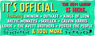Cartel oficial de Lollapalooza 2014 completo