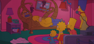 Ve el momento completo en que Los Simpson y Futurama se encuentran