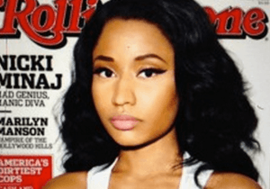Una playera blanca, agua y Nicki Minaj en la portada filtrada de Rolling Stone