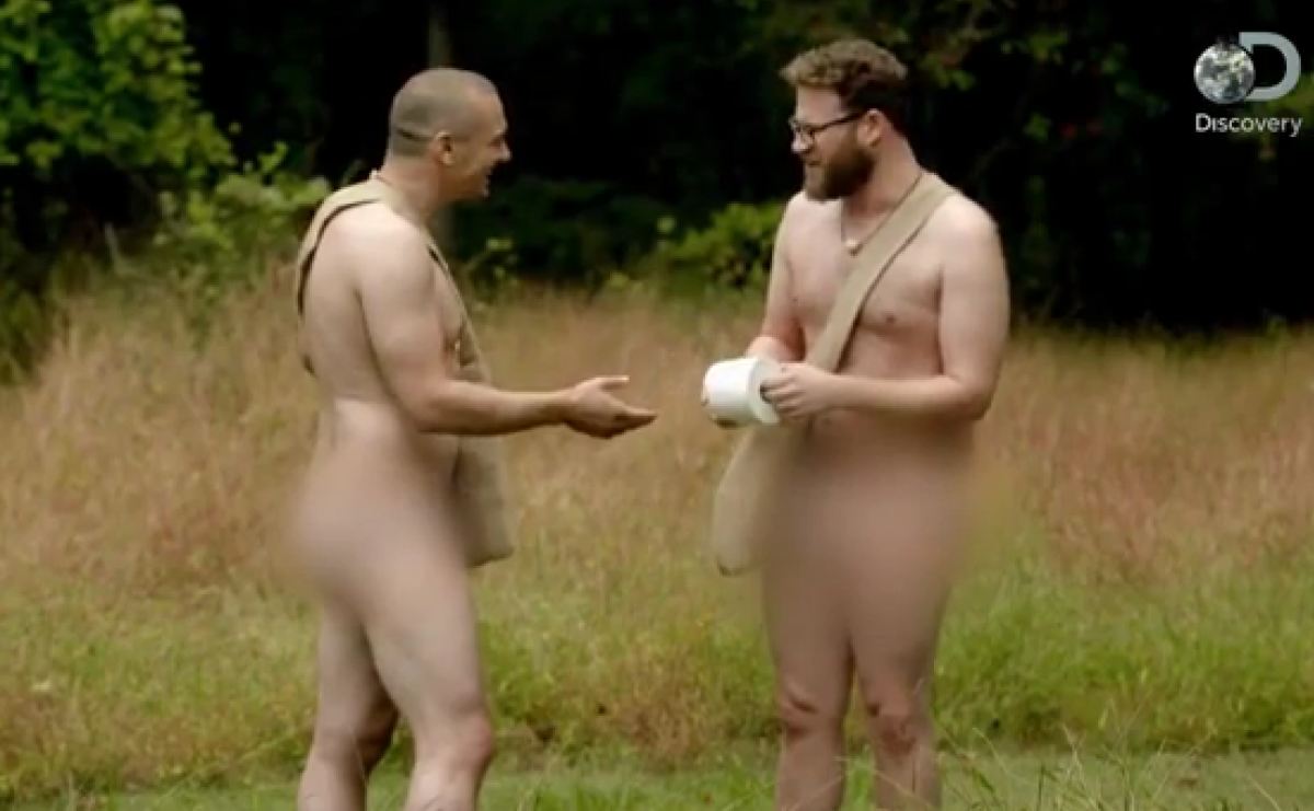 Seth Rogen y James Franco: desnudos y asustados