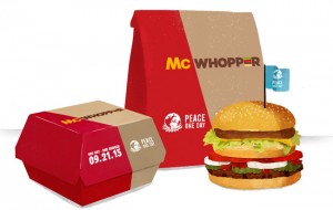 McDonald’s y Burger King crearán la nueva “McWhooper” para promover la paz mundial