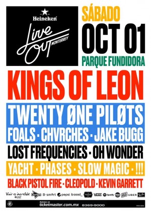 ¡Kings of Leon se suman al festival Live Out Monterrey!