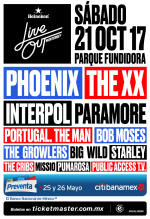 ¡Paramore, Interpol y The xx formarán parte del Festival Live Out!