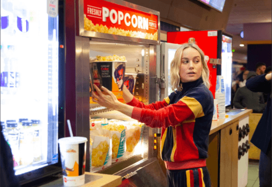 ‘Captain Marvel’ vendió palomitas y refrescos en el estreno de su película