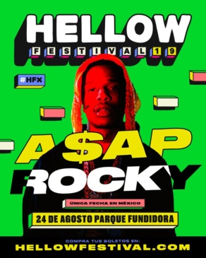 A$AP Rocky se presentará por primera vez en México en el escenario de Hellow Festival