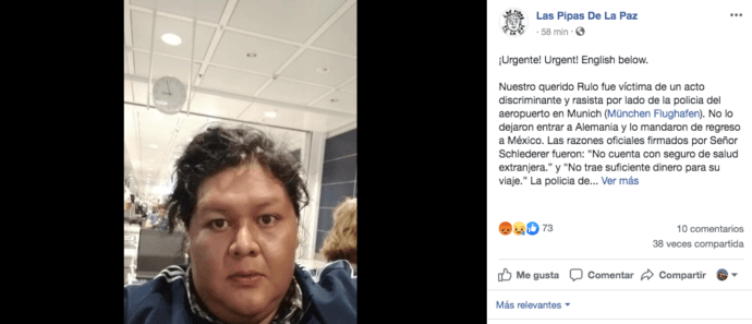 Músico mexicano es detenido en Alemania y privado de su libertad