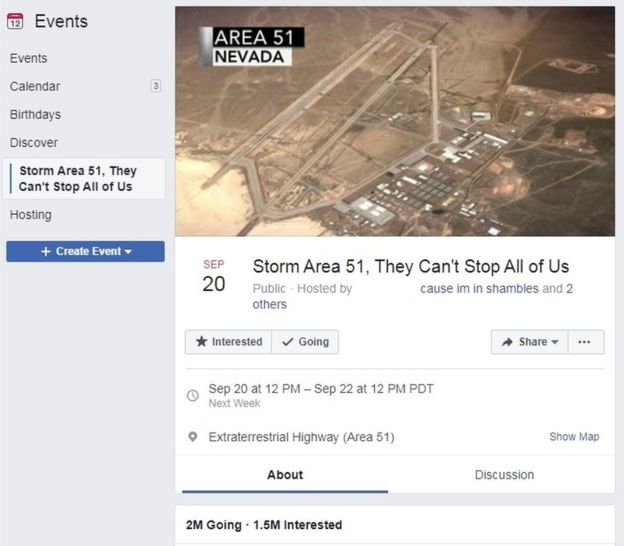 El meme “Storm Area 51” podría convertirse en una catástrofe humanitaria