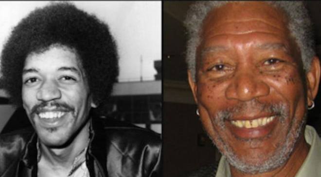La gente de Internet cree que Morgan Freeman en realidad es Jimi Hendrix