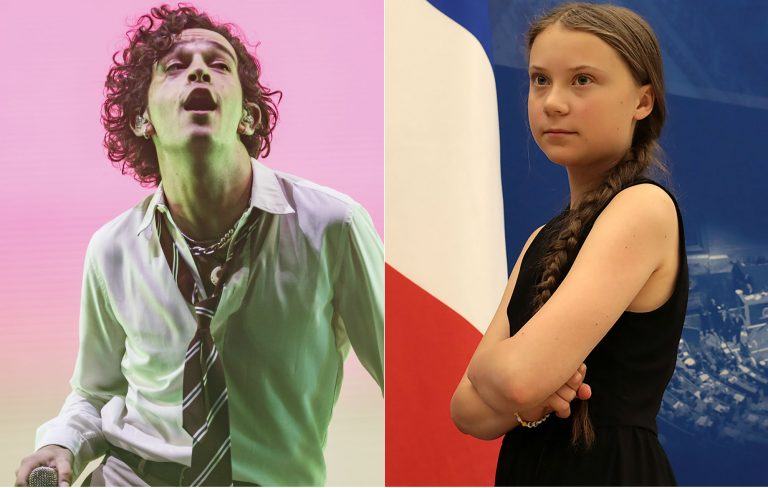 "Es la persona más punk que he visto": Matty Healy sobre Greta Thunberg