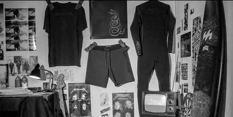Metallica y Billabong lanzan nueva colaboración de ropa de surf