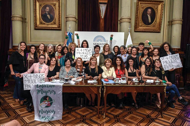 Ley de cupo femenino en los escenarios ya es ley en Argentina