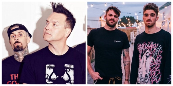 Blink-182 y The Chainsmokers presentan  nueva canción completamente en vivo