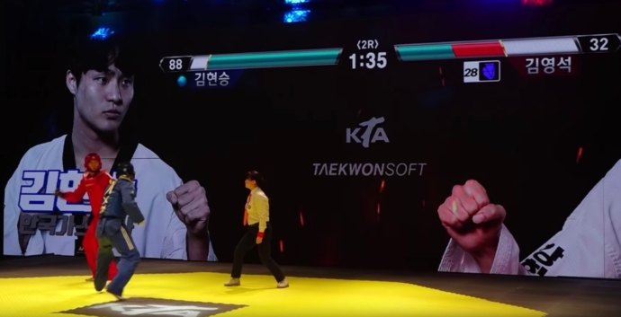 Torneos de Taekwondo en Corea usan barras de vida como si fuera ‘Mortal kombat’