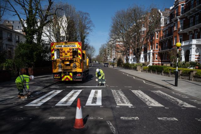 Gracias a que la gente está en cuarentena, el cruce de “Abbey Road” será remodelado