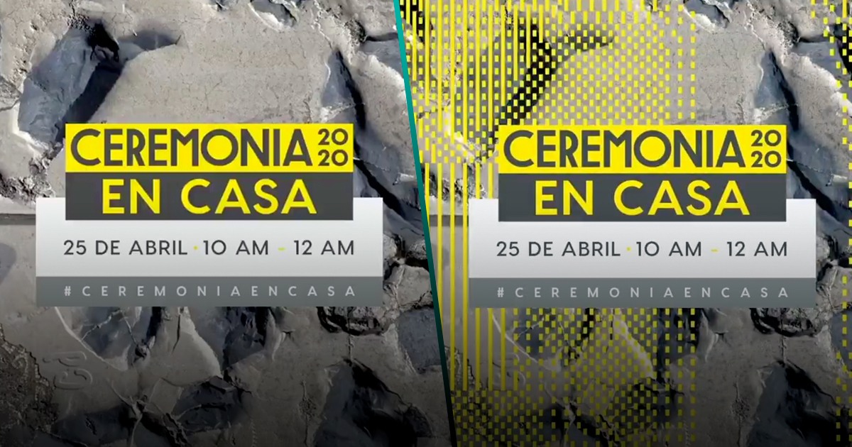 Ceremonia 2020 sí se hará este Sábado en live streaming y en casa