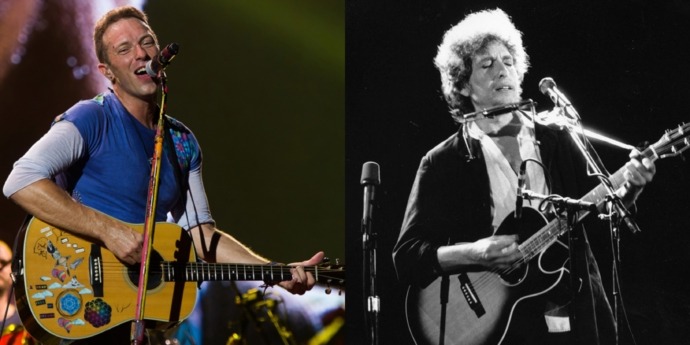 Chris Martin de Coldplay hizo un emotivo cover de un clásico de Bob Dylan