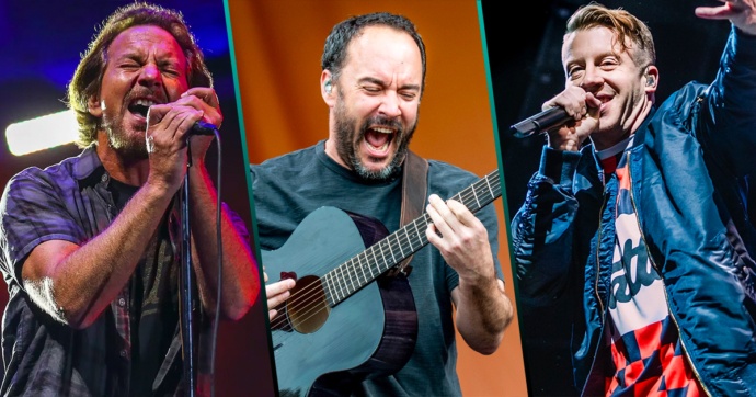 ¡Pearl Jam, Dave Matthews, Macklemore y más tocarán en vivo en un mega livestream benéfico!