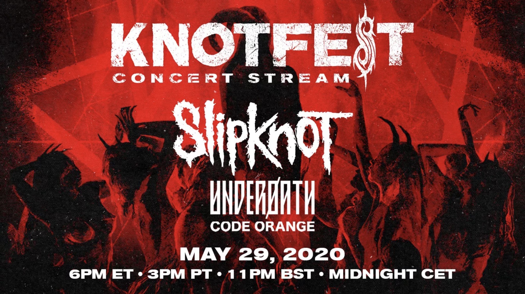 Slipknot anuncia el Knotfest virtual con conciertos en livestream