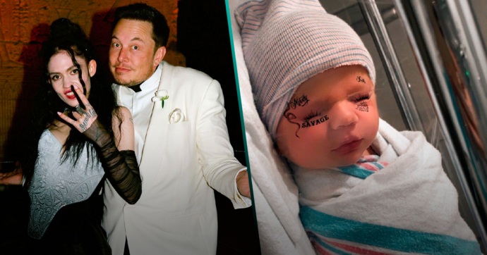 Grimes y Elon Musk reciben a su primer bebé juntos: se llama “X Æ A-12 Musk”