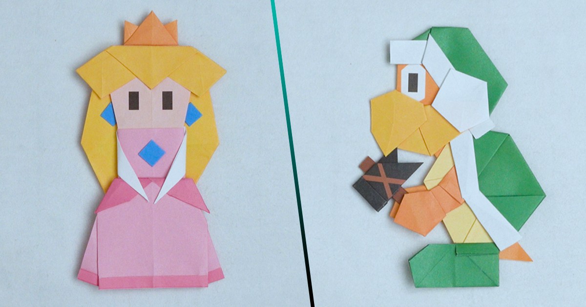 ¡Nintendo lanza tutoriales gratuitos para crear tus personajes favoritos en Origami!