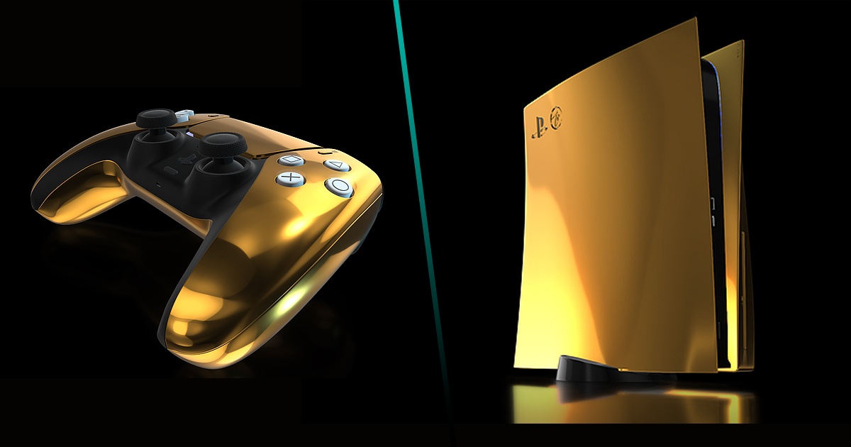 Sale a la venta un PlayStation 5 bañado en oro de 24 quilates LifeBoxset