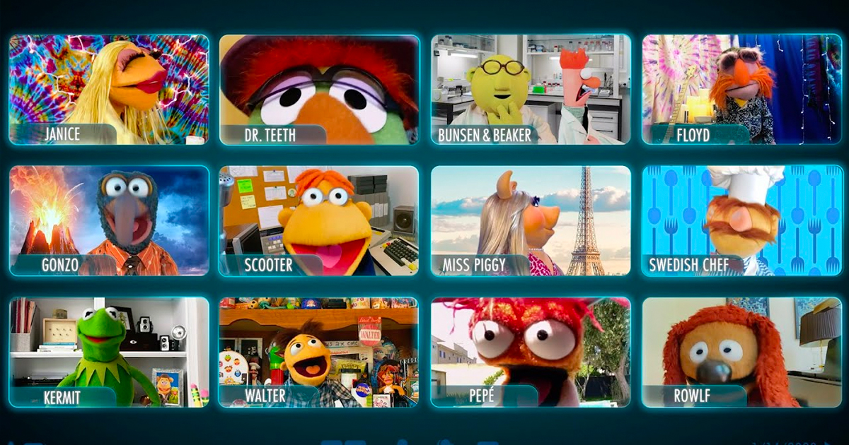 Los Muppets se reunen virtualmente para hablar de su nuevo show en Disney+