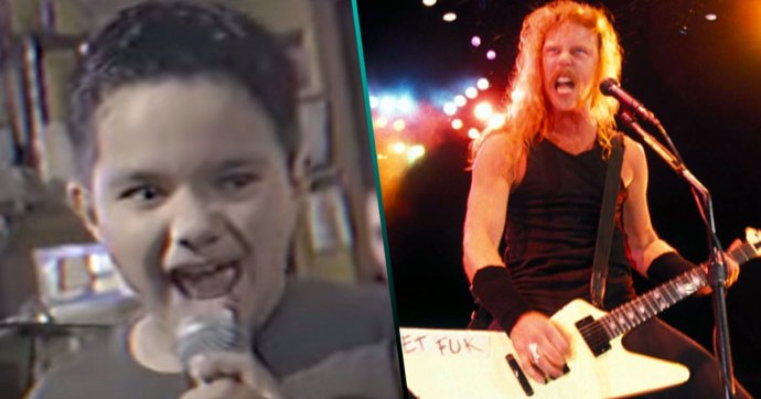 Mira un niño prodigio de 9 años cantar “Seek & Destroy” de Metallica a la perfección