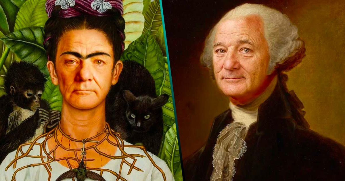 Ocio nivel: Insertan el rostro de Bill Murray en las pinturas más famosas de la historia