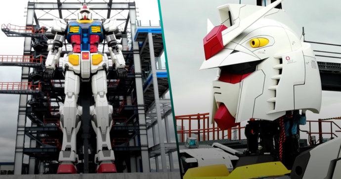 ¡Concluye la construcción del imponente Gundam de tamaño real en Japón!