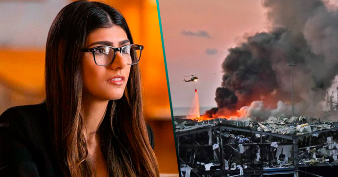 Mia Khalifa subasta sus lentes para apoyar a las víctimas de la explosión de Beirut