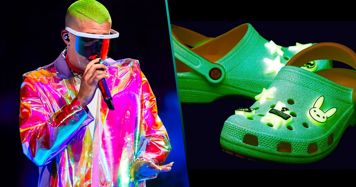 Bad Bunny lanza sus Crocs oficiales que brillan en la oscuridad