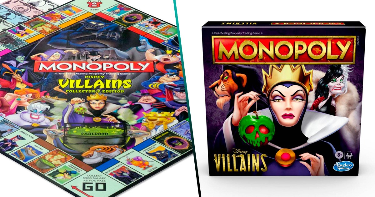 Pura maldad: Hasbro lanza un Monopoly solo de villanos de Disney