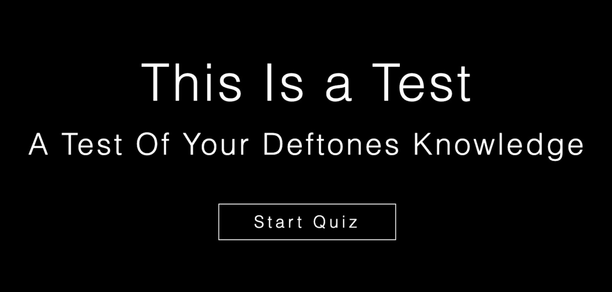 Deftones publica un quiz IMPOSIBLE solo para verdaderos fanáticos