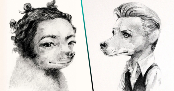 Ocio nivel: Un artista recrea a Björk, Morrissey, David Bowie y más como si fueran perros