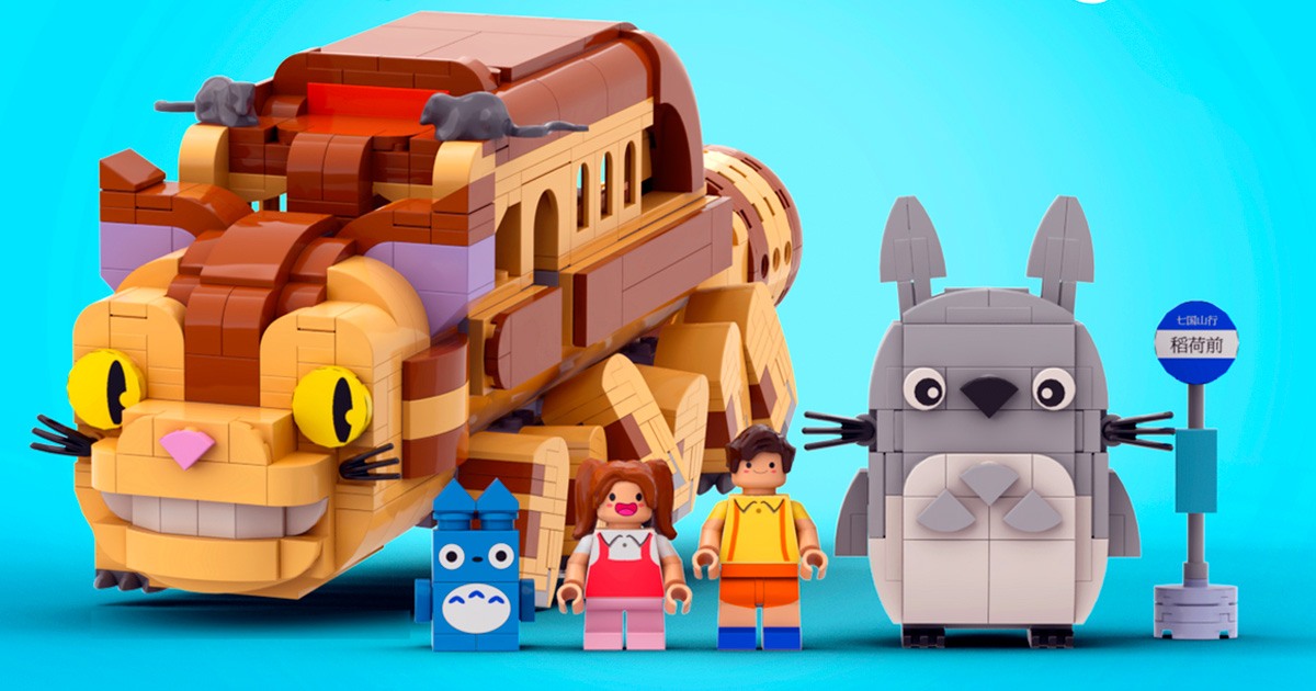 ¡LEGO podría lanzar un espectacular set de ‘Totoro’ con todo y el adorable ‘Cat Bus’!
