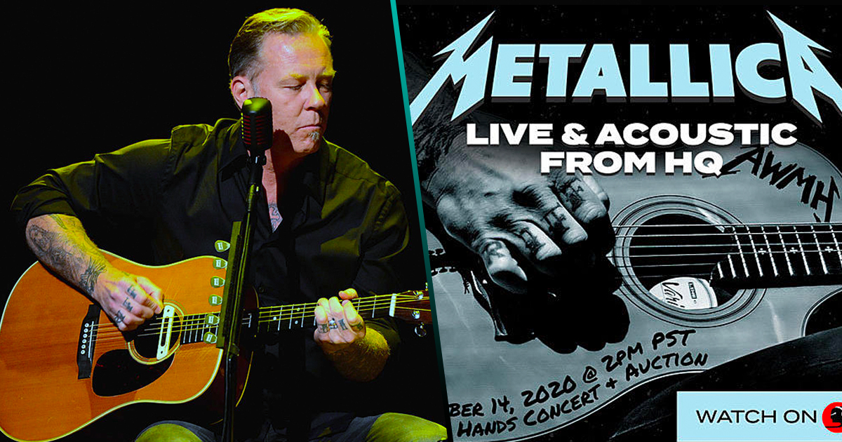 ¡Metallica anuncia concierto acústico en livestream en vivo desde su estudio!