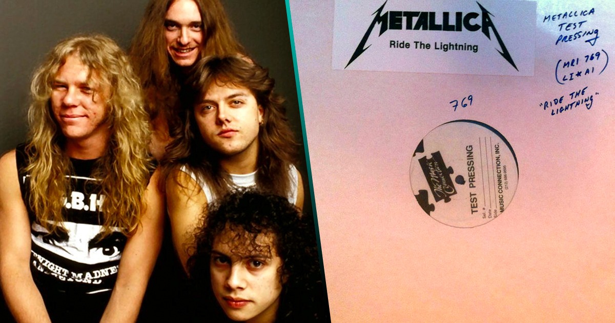 ¡Una de las primeras copias del ‘Ride the Lightning’ de Metallica se vendió en cifra récord!