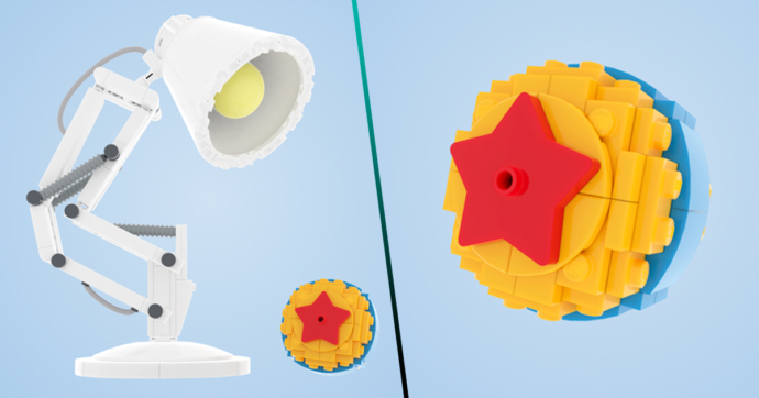 ¡Conoce el adorable set de LEGO inspirado en “Luxo Jr.”, la icónica lámpara de Pixar!