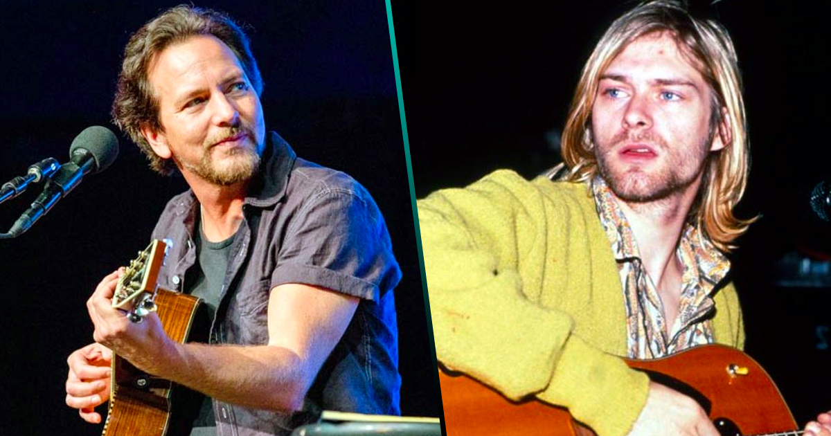 Eddie Vedder dice que nunca tuvo rivalidad con Kurt Cobain: “Todo fue un invento de la prensa”