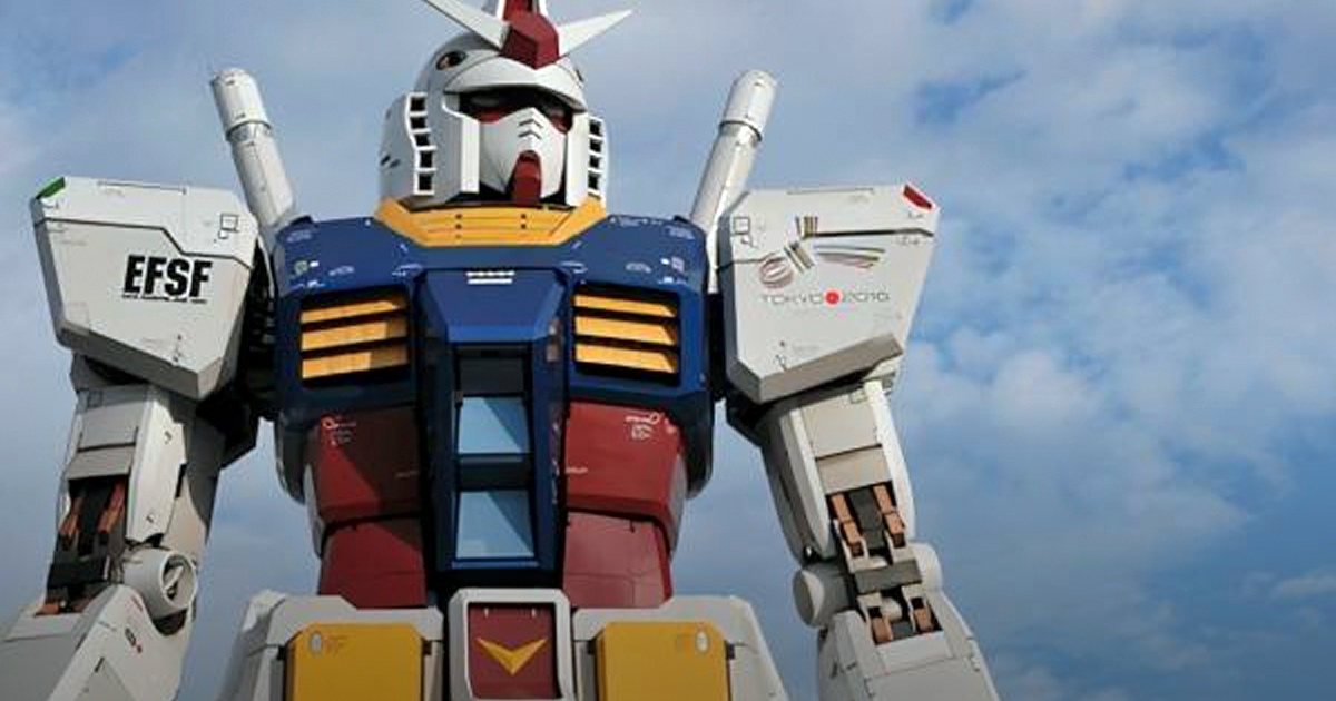 Japón libera su Gundam gigante y ya es capaz de moverse por sí mismo