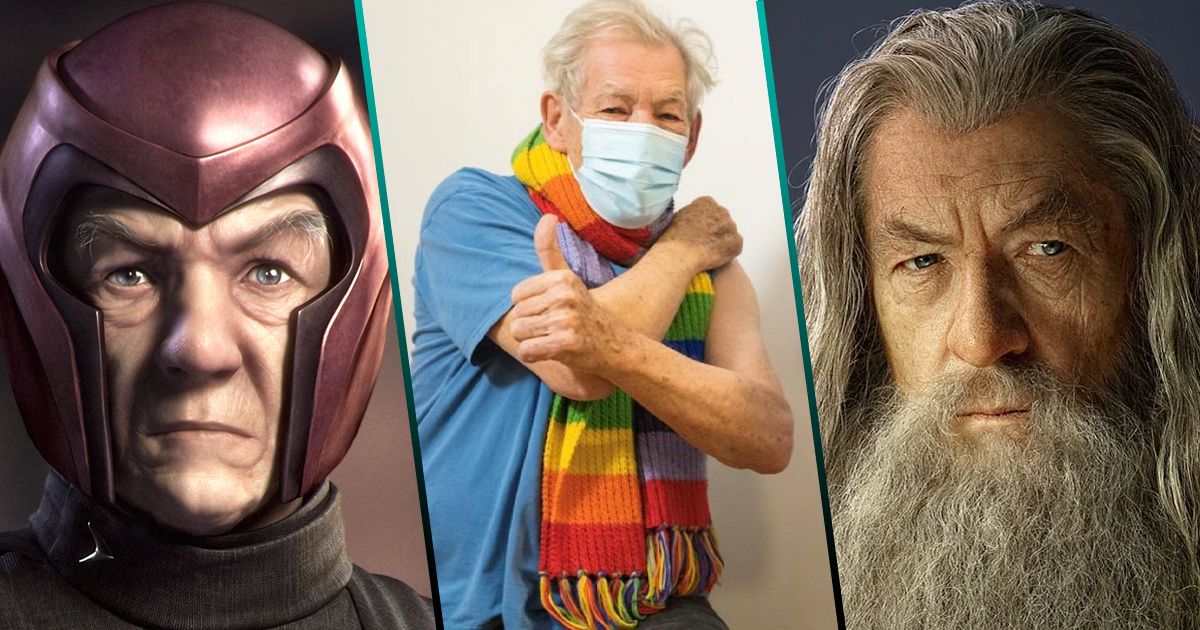 Ian McKellen, conocido como “Gandalf” o “Magneto”, recibe vacuna contra el COVID-19