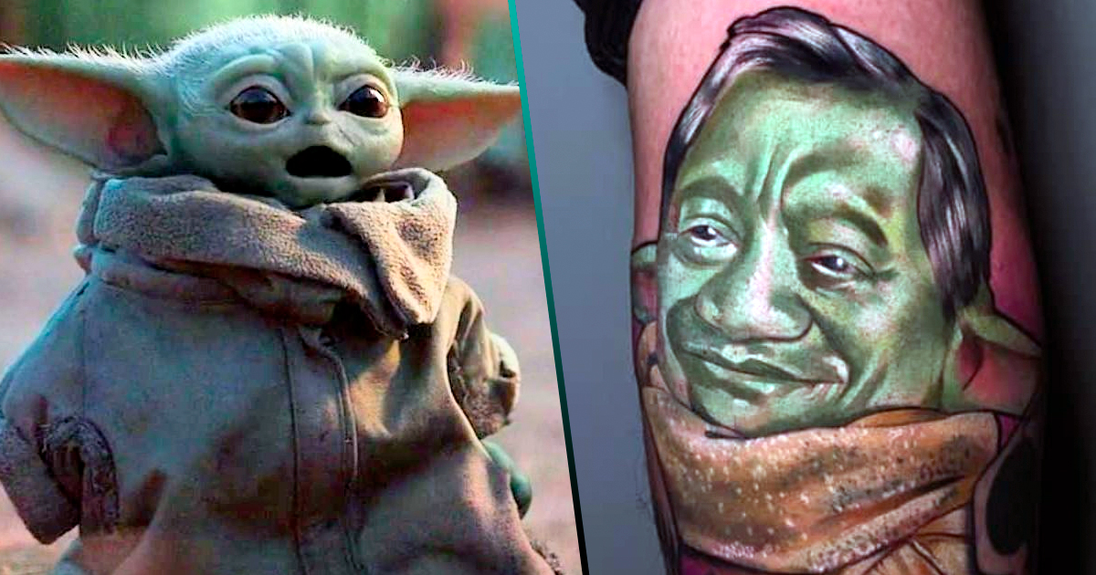 WTF: Fan de Star Wars (o de Armando Manzanero) se hace un tatuaje de “Baby Manzanero”