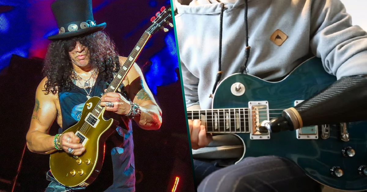 Guitarrista con un solo brazo toca covers de Guns N’ Roses y se hace viral