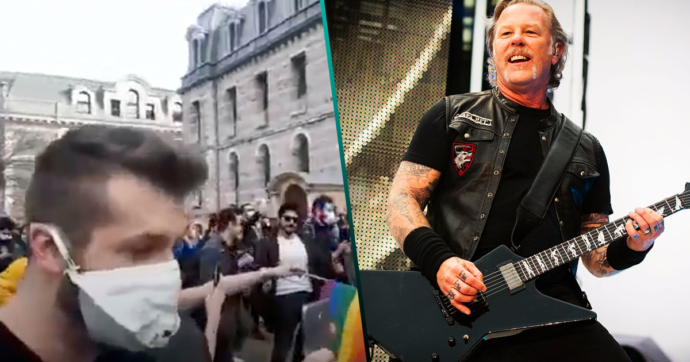 Estudiantes usan música de Metallica a todo volumen para protestar en una universidad