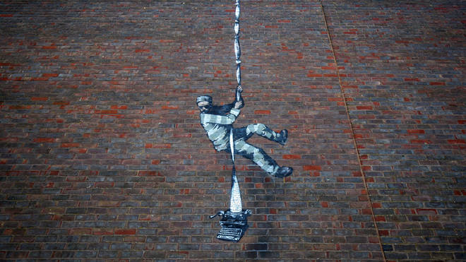 Banksy revela nueva obra de arte en una prisión en Inglaterra